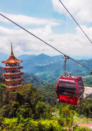 Cable car ride at Genting Highland